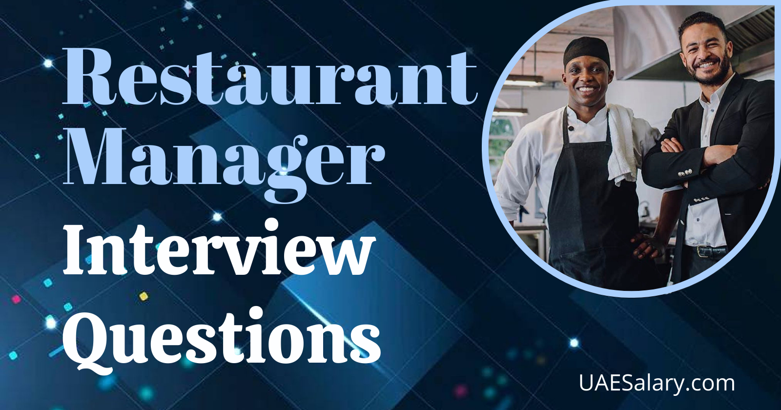 Restaurant Manager Interview Questions with Sample Answers